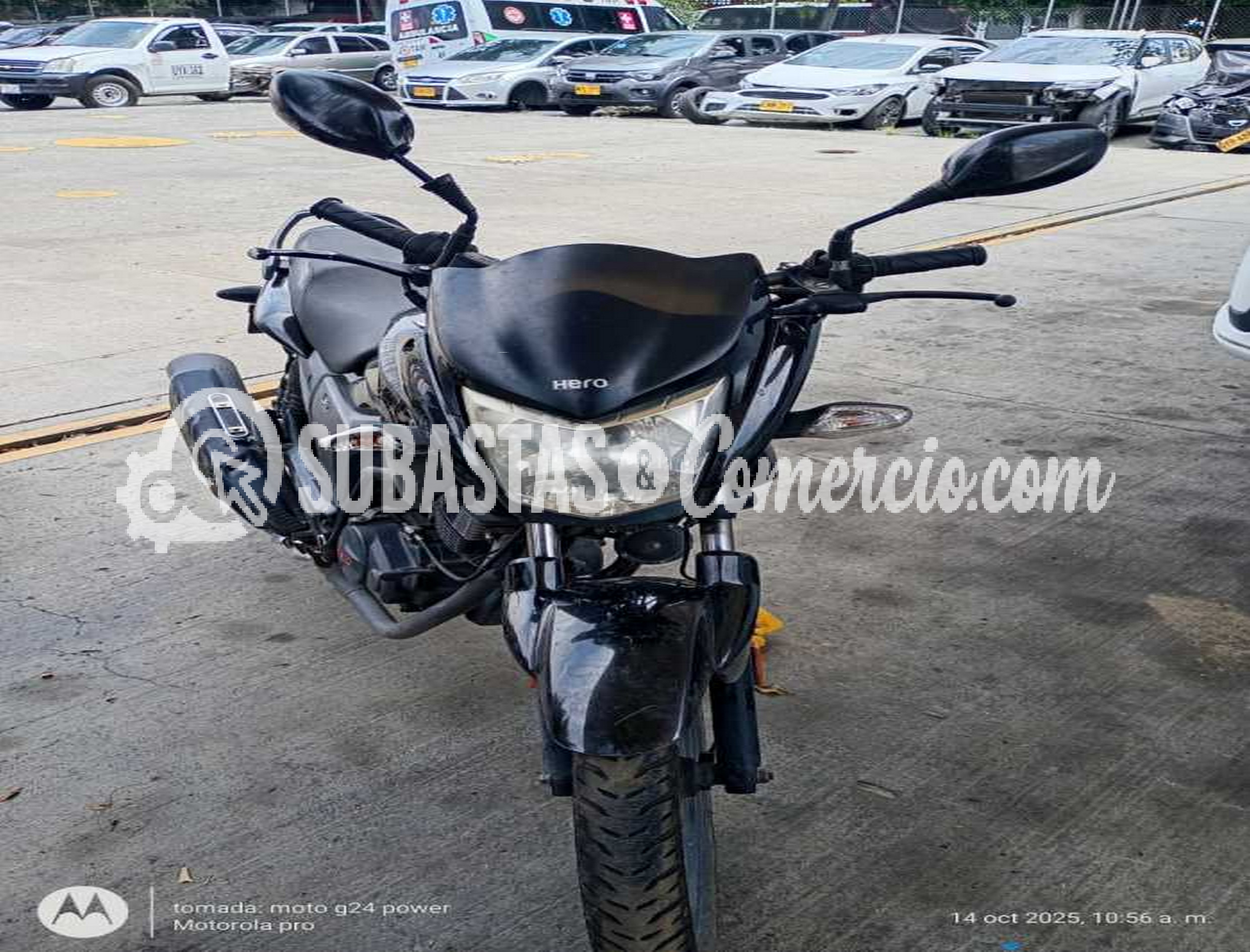 Motocicleta Hero Thriller pro  Mod.2019 -Daños Placa - APM38F